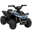 Kids 6V Ride-On ATV Quad Toy with Rechargeable Battery Black Magic Cars 2