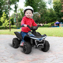 Kids 6V Ride-On ATV Quad Toy with Rechargeable Battery Black Magic Cars Variant 0