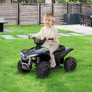 Kids 6V Rechargeable Battery Ride-On ATV Quad Toy in Black Magic Cars 8