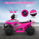 6V Kids Ride-On ATV Quad Toy with Rechargeable Battery, Lights, and Music for Toddlers Magic Cars 4