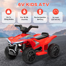 Kids 6V Ride-On ATV Quad with Rechargeable Battery Red Magic Cars 7