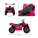 Kids 6V Pink Four-Wheeler ATV Quad Car with Forward and Backward Drive Magic Cars 1