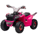 Kids 6V Pink Four-Wheeler ATV Quad Car with Forward and Backward Drive Magic Cars 3