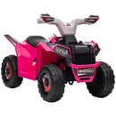 Kids 6V Pink Four-Wheeler ATV Quad Car with Forward and Reverse Magic Cars Variant 0