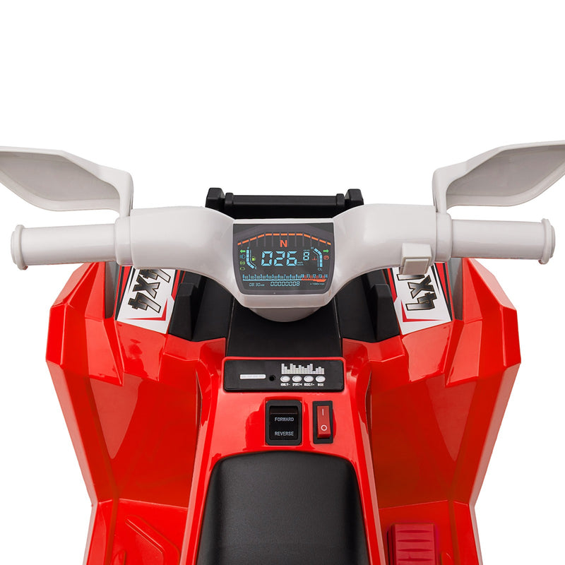 Kids 6V Red Four-Wheeler ATV Quad Car with Forward and Backward Drive Magic Cars 10