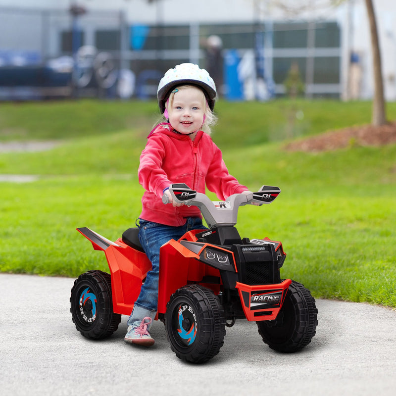Kids 6V Red Four-Wheeler ATV Quad Car with Forward and Backward Drive Magic Cars 1