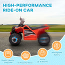 Kids 6V Red Four-Wheeler ATV Quad Car with Forward and Backward Drive Magic Cars 5