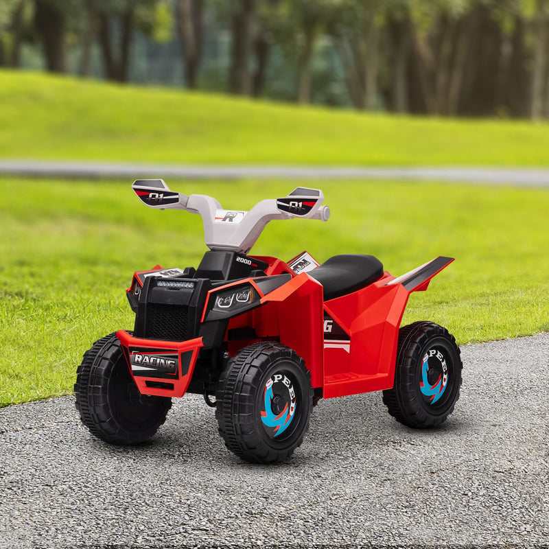 Kids 6V Red Four-Wheeler ATV Quad Car with Forward and Backward Drive Magic Cars 8
