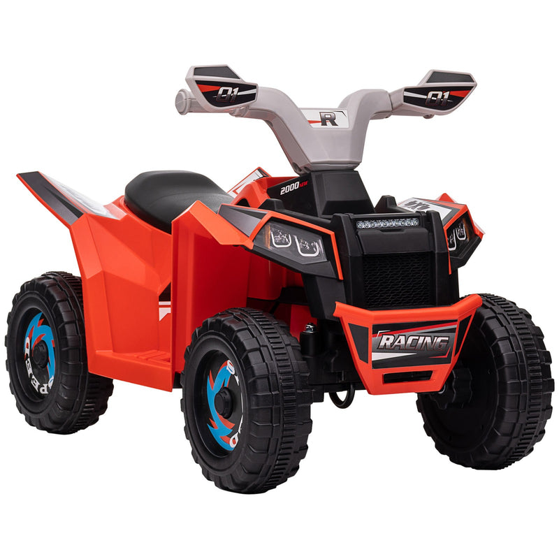 Kids 6V Red Four-Wheeler ATV Quad Car with Forward and Backward Drive Magic Cars Variant 0