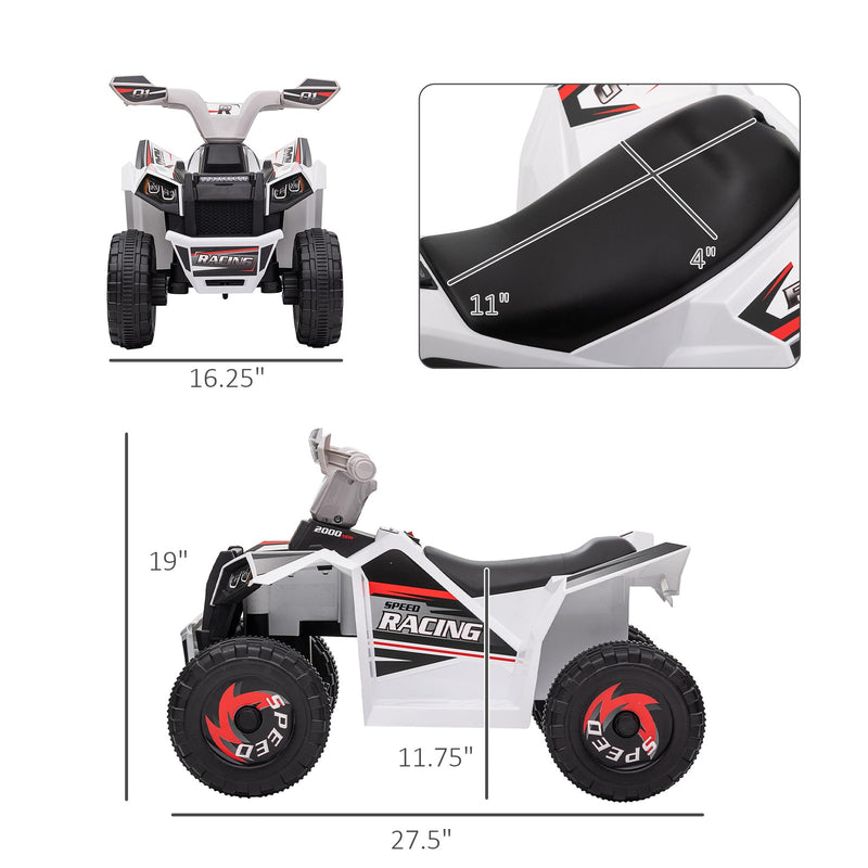 6V Kids Four-Wheeler ATV Quad Car with Forward and Backward Drive and Music Magic Cars 1