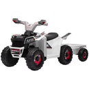 Kids ATV Quad Car with Rear Trailer and Music Magic Cars 3