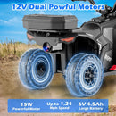 6V Toddler Ride-On ATV with Spray Feature, Remote Control, and Storage Trunk Magic Cars 3
