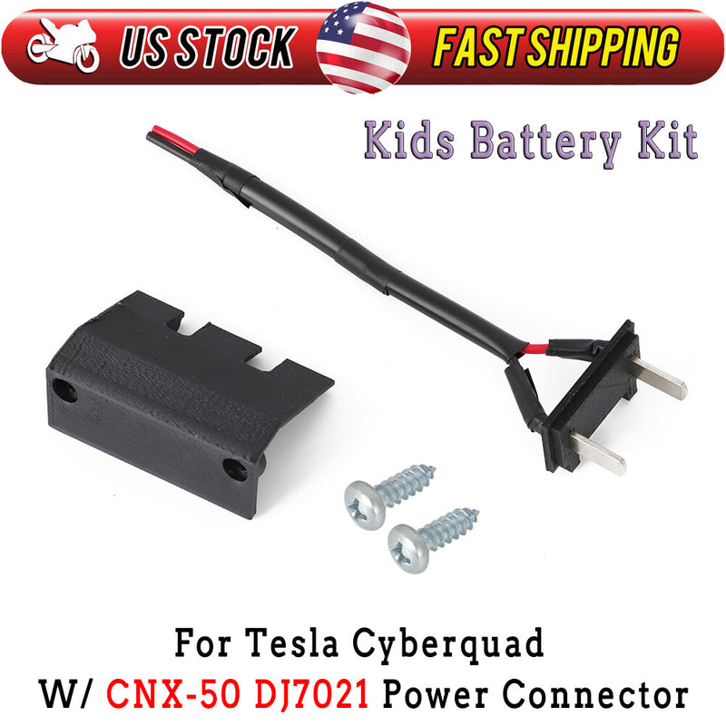 Kids Battery Kit with 2-Pin Power Connector Compatible with Tesla Cyberquad CNX-50 DJ7021 Magic Cars Variant 0