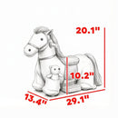 Plush Battery Operated Ride-On Horse Toy for Kids Ages 1.5-5 Years Magic Cars 2