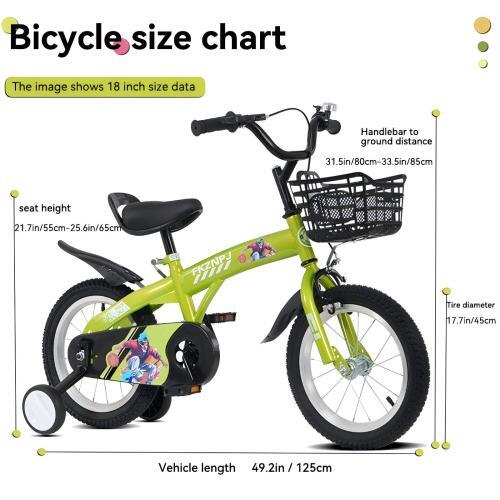 18-Inch Sporty Kids Bike for Boys and Girls Ages 5-10 Years Magic Cars 1