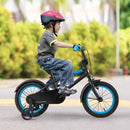 Kids 14-Inch Bike with Adjustable Handlebar and Saddle Black Magic Cars 2