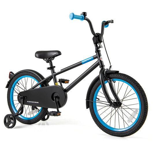 18-Inch Kids Bike with Adjustable Handlebar and Saddle in Black Magic Cars Variant 0