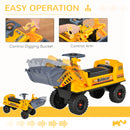 Toddler Ride-On Bulldozer Toy with Durable Outdoor Wheels Magic Cars 4