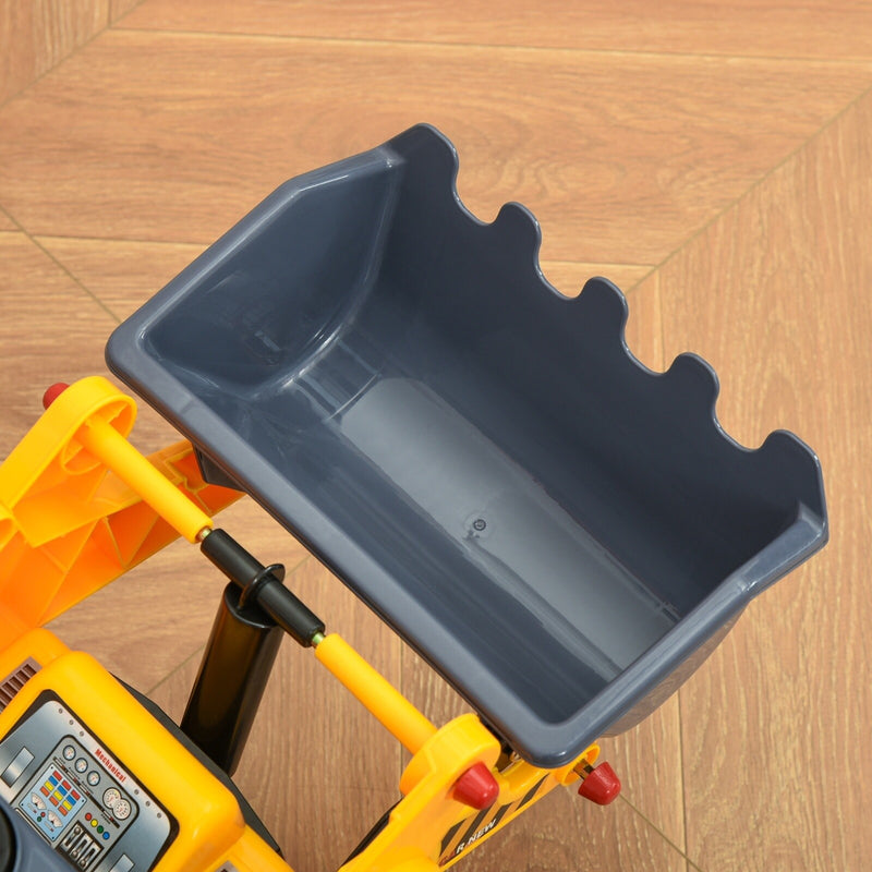 Toddler Ride-On Bulldozer Toy with Durable Wheels Construction Vehicle Magic Cars 6