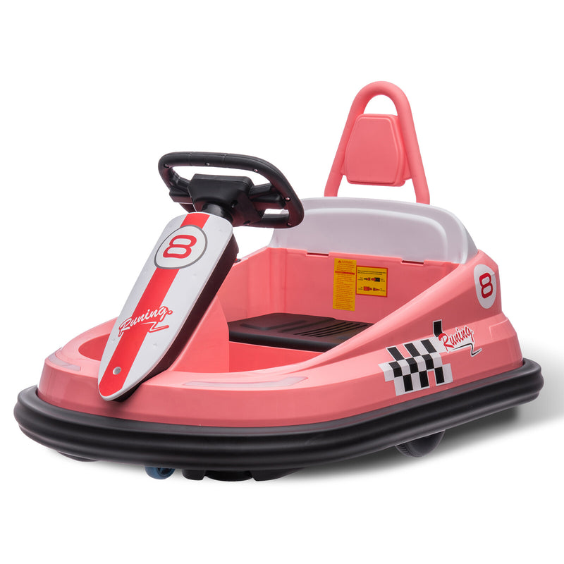 6V Electric Ride-On Bumper Car with Steering Wheel for Toddlers Magic Cars 7