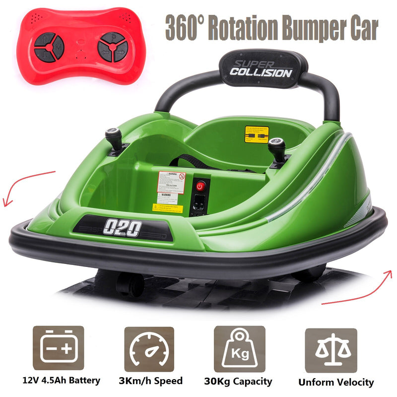 Kids Bumper Car Toy with 360° Rotation, Lights, Music, and Parent Remote Control Magic Cars Variant 0