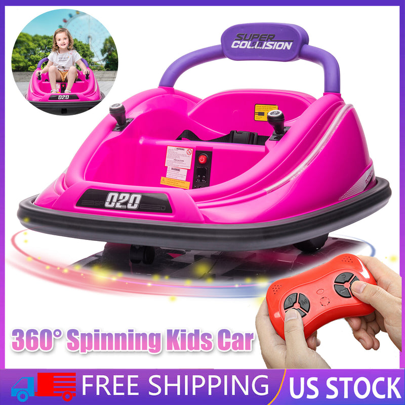 Electric Kids Bumper Car Ride-On with Remote Control, LED Lights & Spinning Wheels for Ages 3–6 Magic Cars 0
