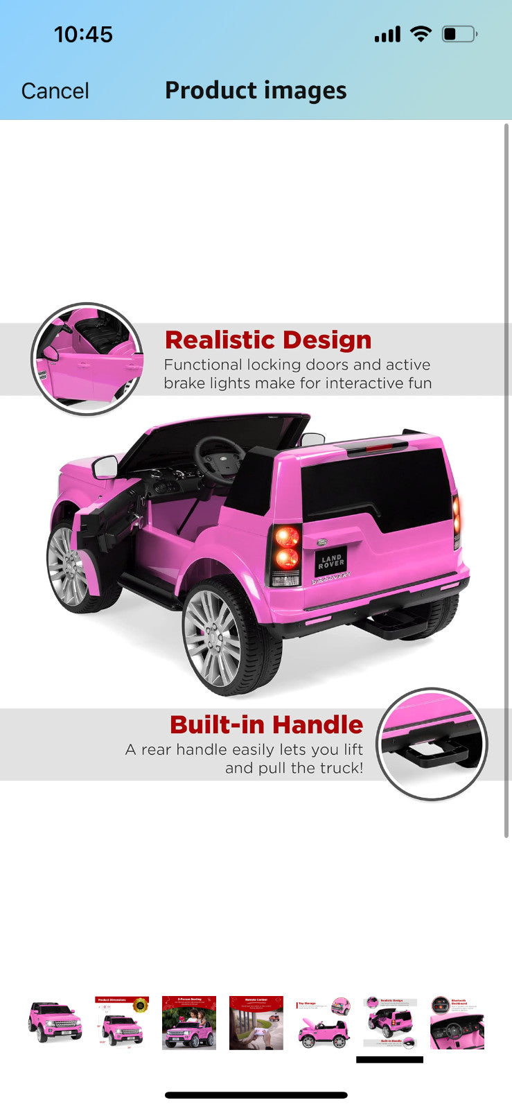 Kids 2-Seater Land Rover Ride-On Car Magic Cars 0