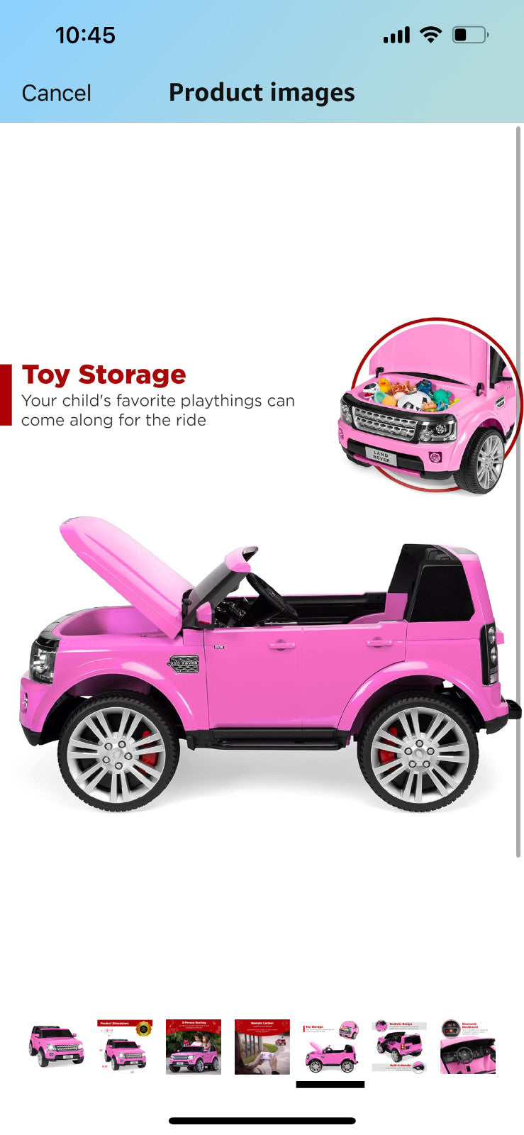 Kids 2-Seater Land Rover Ride-On Car Magic Cars 1