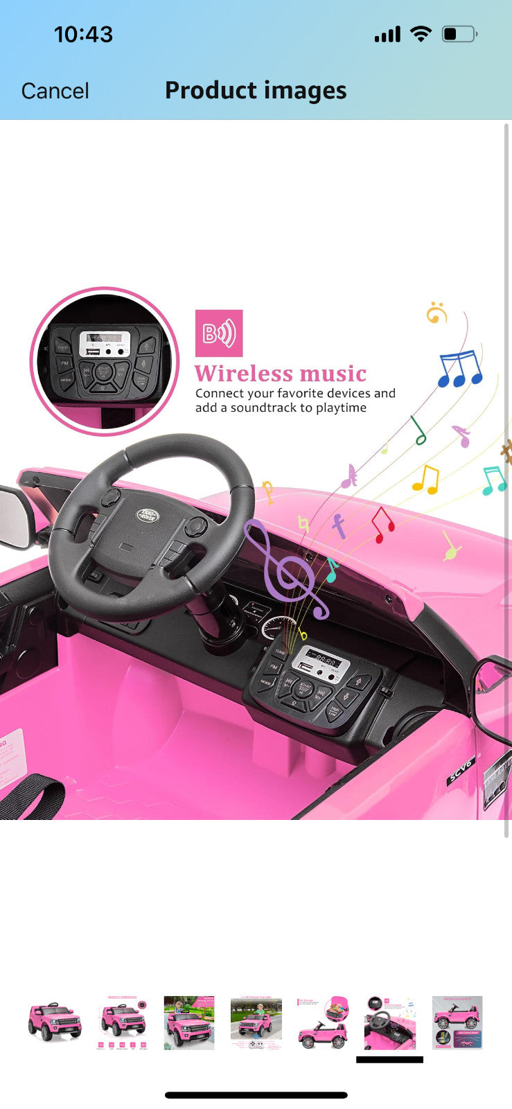 Kids 2-Seater Land Rover Ride-On Car Magic Cars 4