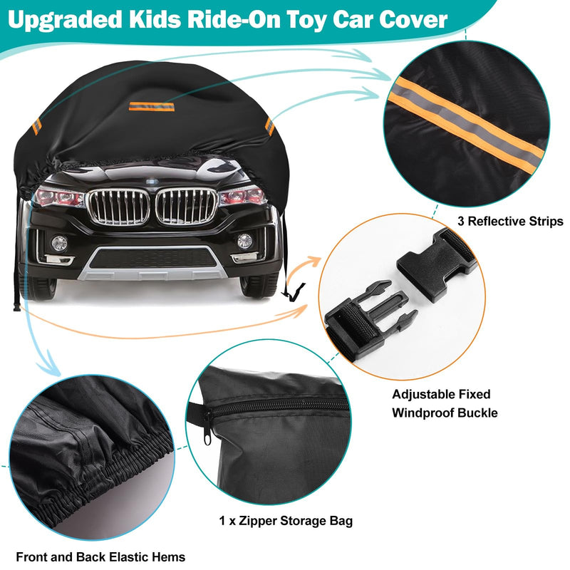 Large Waterproof 420D Cover for Kids Ride-On Truck Toys Magic Cars 2