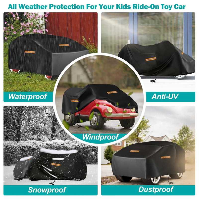Large Waterproof 420D Cover for Kids Ride-On Truck Toys Magic Cars 3