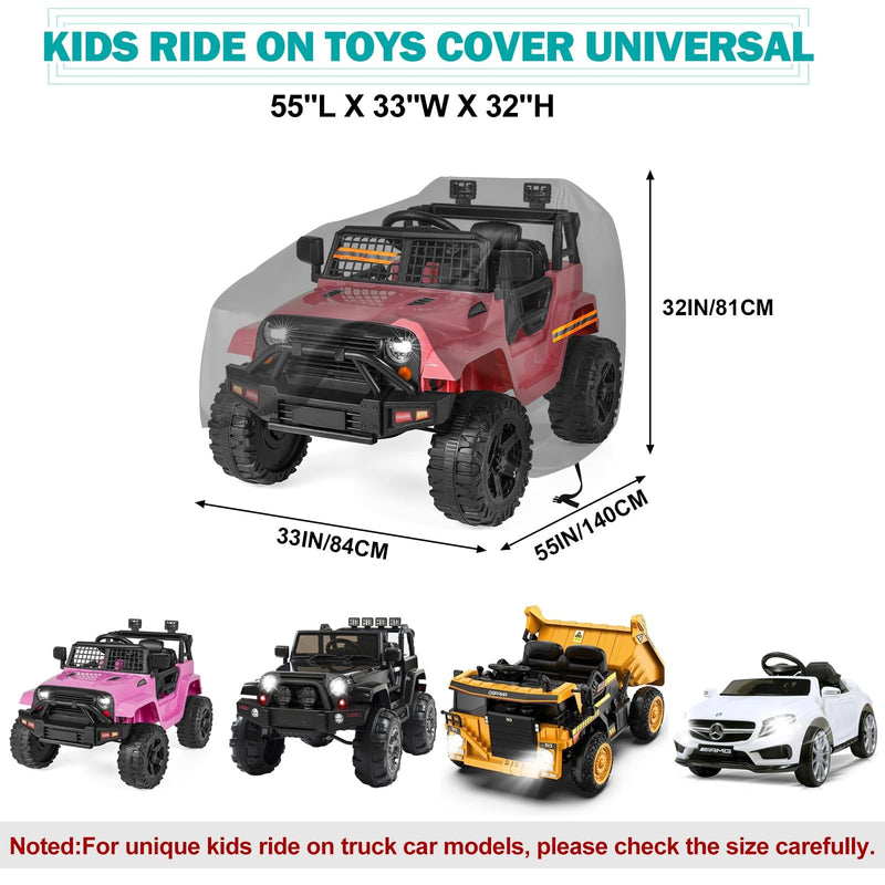 Large Waterproof 420D Cover for Kids Ride-On Truck Toys Magic Cars 5