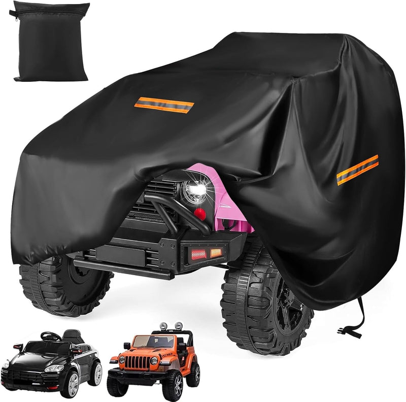 Large Waterproof Black Cover for Kids Ride-On Truck Toys Magic Cars Variant 0
