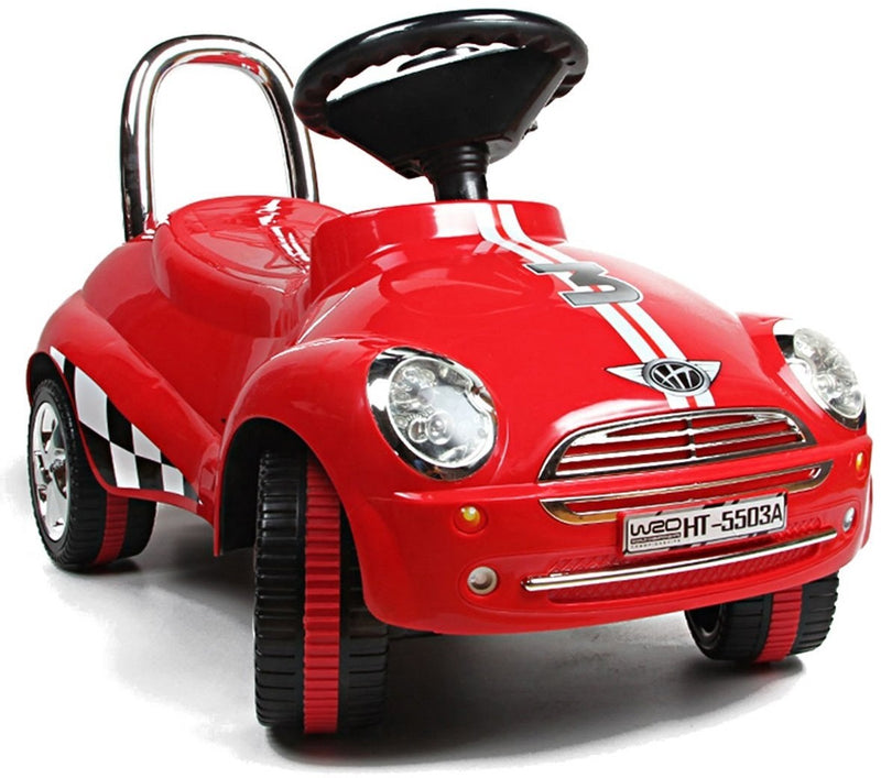 Toddler Ride-On Gliding Scooter Car Toy with Wheels, Lights, and Music - Red Magic Cars Variant 0