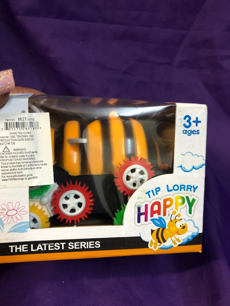 Electric Kids Bee Dump Truck with Tipping Bucket – Unisex Toy Magic Cars 4