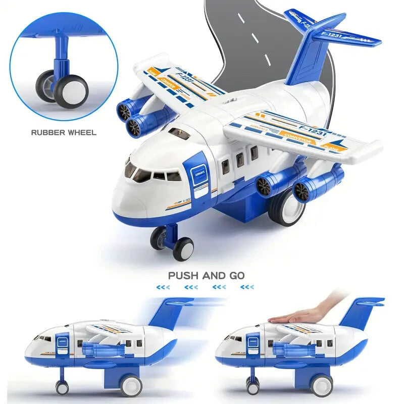 Deluxe Kids' Airplane and Car Playset Toy Magic Cars 4