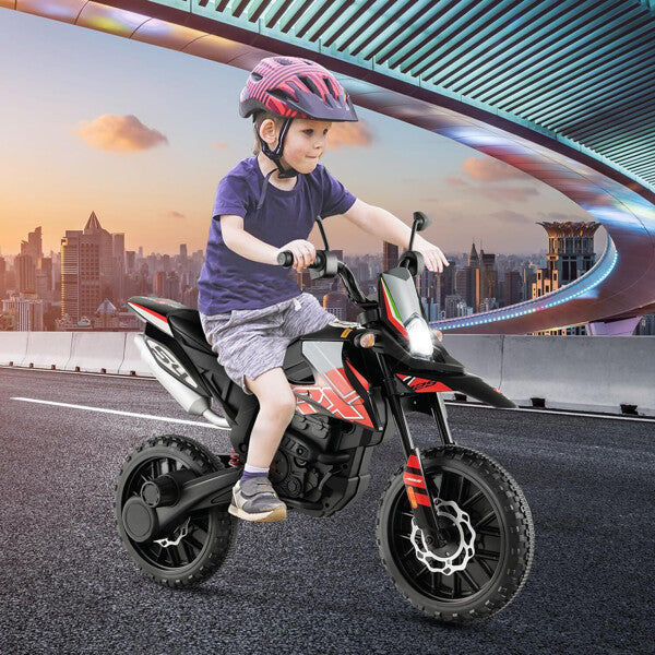12V Kids Electric Off-Road Dirt Bike with Training Wheels, Lights, and Music Magic Cars 18