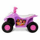 Disney Princess 6V Battery-Powered Ride-On Quad for Kids Ages 1.5+ Pink Magic Cars 3