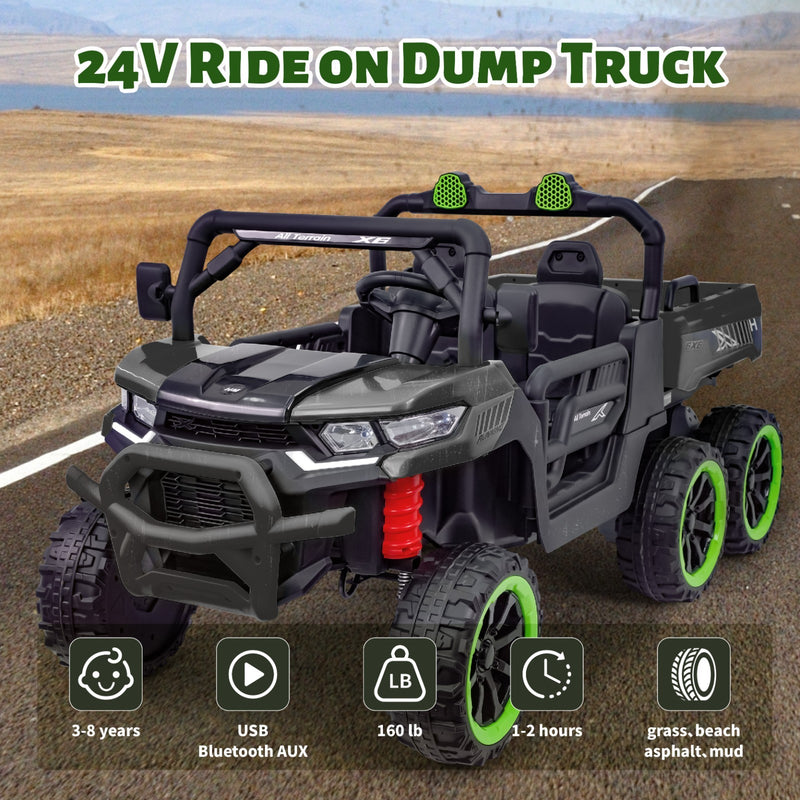 Electric Kids 4/6 Wheeler Ride-On Truck Off-Road UTV with Remote Control, 3-6 MPH Magic Cars 2