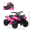 Electric 6V Battery-Powered 4-Wheeler Ride-On ATV Toy for Toddlers Ages 1-3 Magic Cars 2