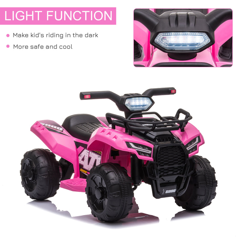 Electric 6V Battery-Powered 4-Wheeler Ride-On ATV Toy for Toddlers Ages 1-3 Magic Cars 4