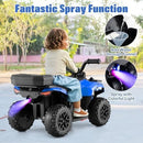 6V Electric ATV Quad Ride-On for Kids with Spray Feature, Storage Compartment & Lights Magic Cars 3