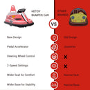360° Rotating Kids Electric Bumper Car with Dual 15W Motors and Rubber Protection Magic Cars 2