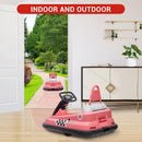 360° Rubber Guard Electric Bumper Car for Kids with Dual 15W Motors Magic Cars 5