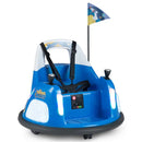 Blue Electric Bumper Car for Kids with 5-Point Seat Belt, Flashing Lights, and Music Magic Cars 2