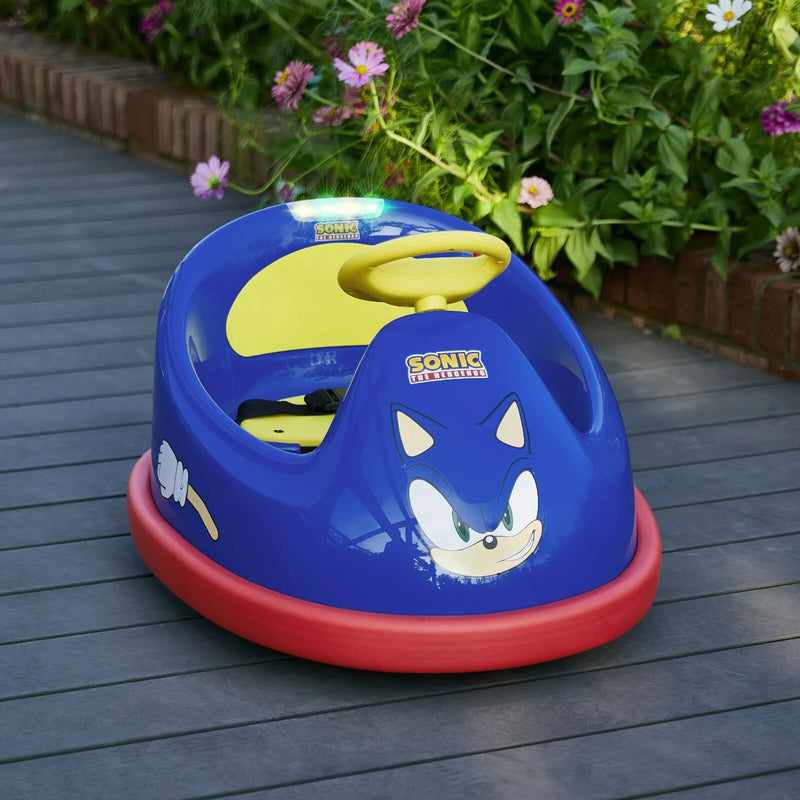 Kids Electric Sonic The Hedgehog Bumper Car with 2-Speed and 360-Degree Turning Ride-On Magic Cars Variant 0