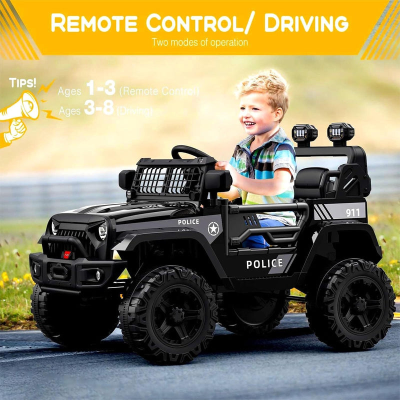 12V Electric Kids Ride-On Truck with LED Lights and Remote Control Magic Cars 7