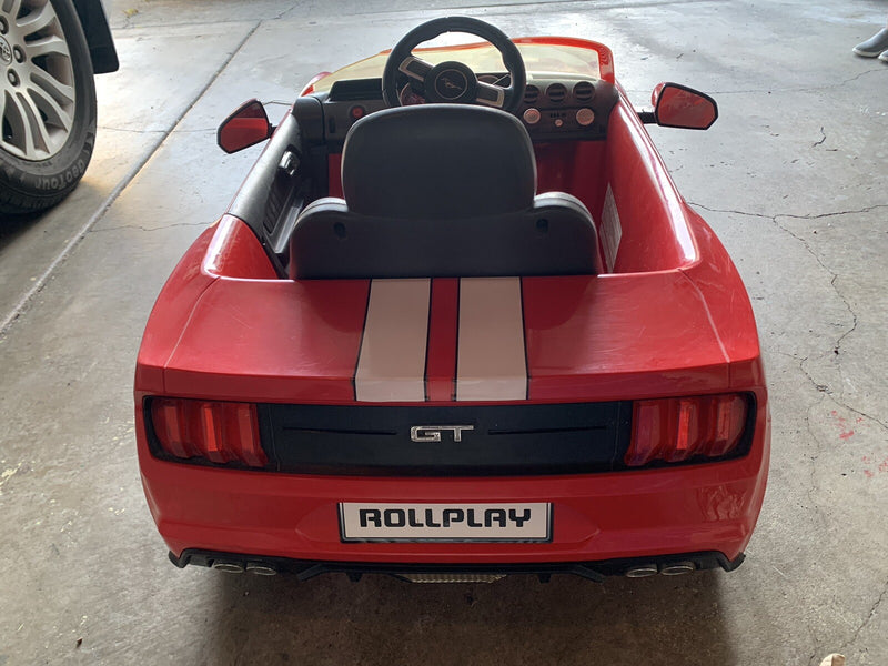 6V Red Electric Ride-On Ford Mustang Car for Kids by Rollplay Magic Cars 4