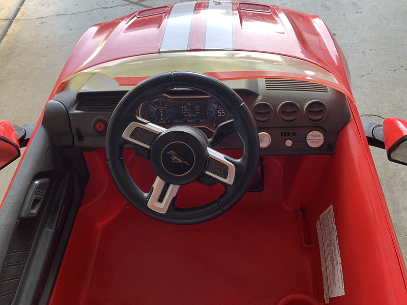 6V Red Electric Ride-On Ford Mustang Car for Kids by Rollplay Magic Cars 6