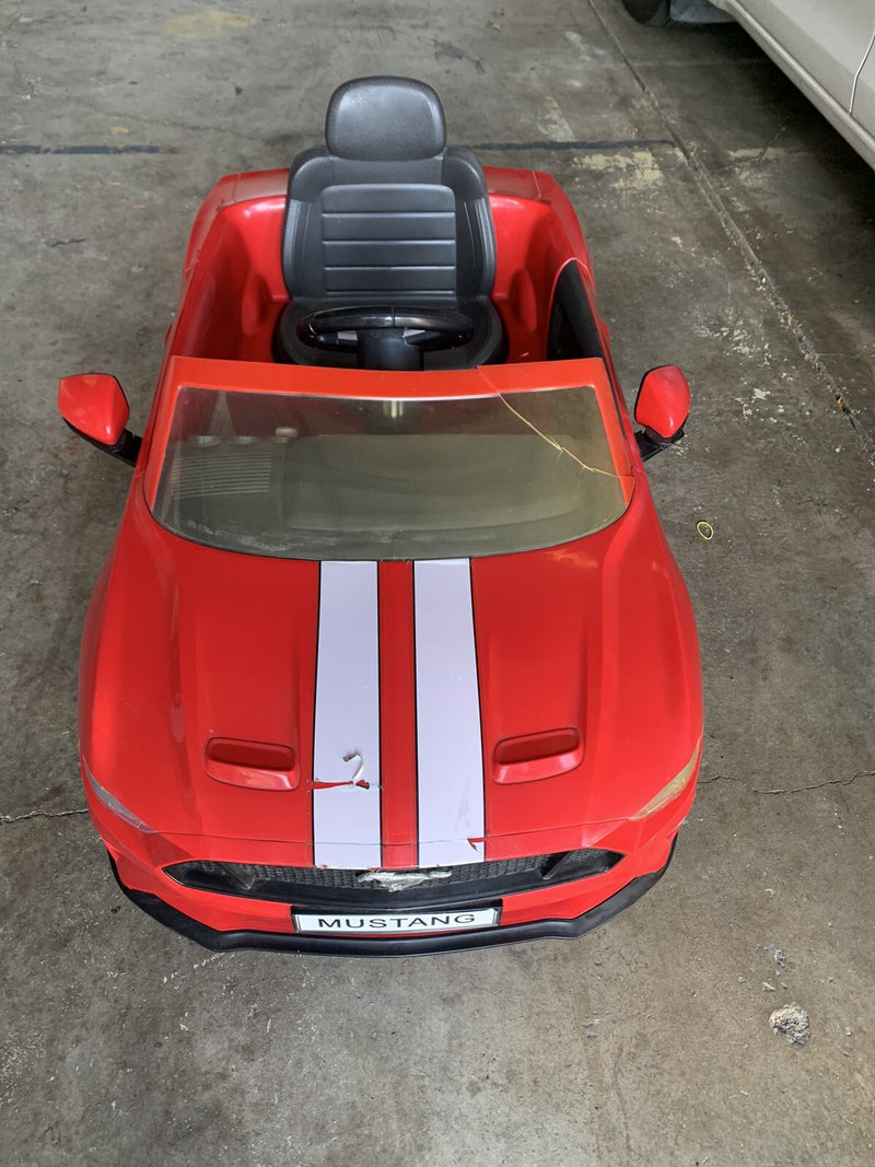 6V Red Electric Ride-On Ford Mustang Car for Kids by Rollplay Magic Cars Variant 0